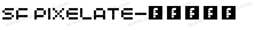 SF Pixelate字体转换